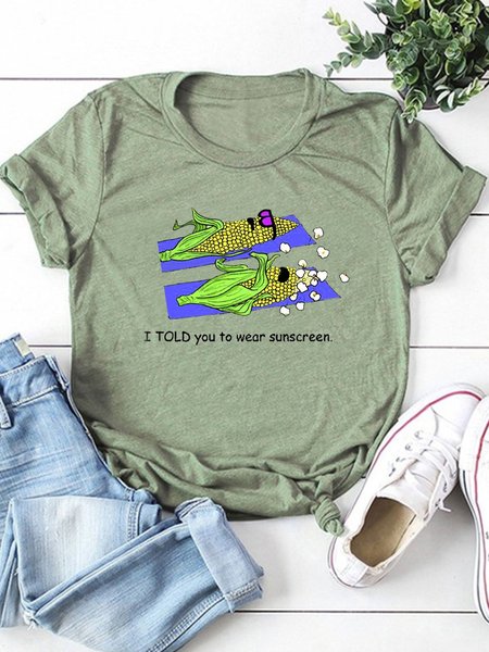 

Extremely Funny Short Sleeve Cotton-Blend Casual T-shirt, Army green, T-shirts