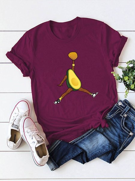 

Air Avocado Funny Graphics Tee, Wine red, T-shirts