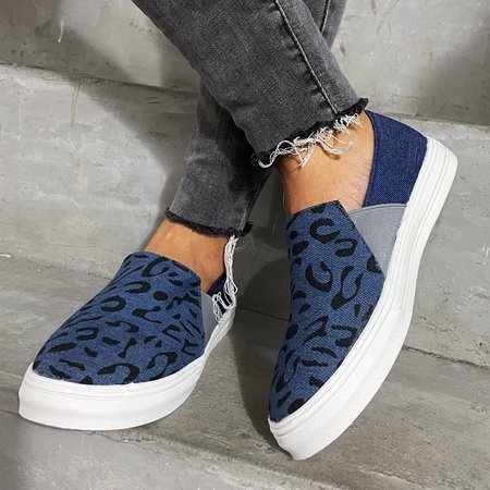 

Pu Flats, Blue&black, Athletic & Casual Shoes