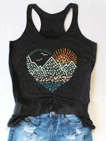 

Adventure Awaits Women Tank Top, Black, Tank Tops