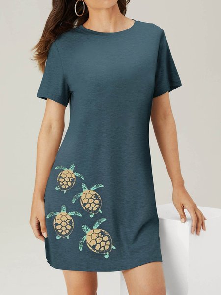 

Sea Turtles Holiday Casual Women Dresses, Green, Casual Dress