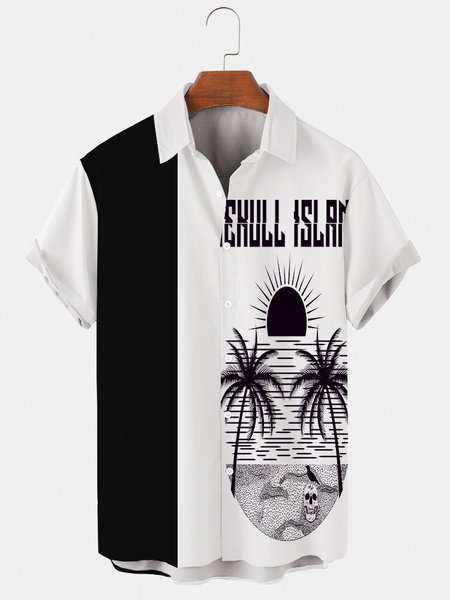 

Coconut Tree Holiday Shirts & Tops, White, Men's shirts
