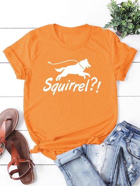 

Squirrel T-shirt, Orange, T-shirts