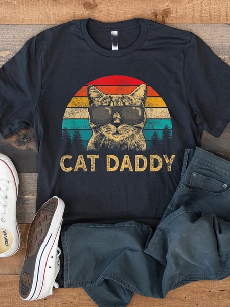 

Cat Daddy Shirt, Dark blue, T-shirts
