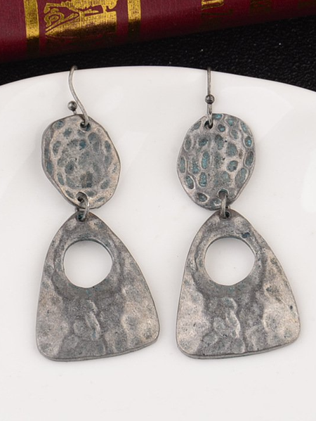 

Alloy Plain Earrings, Silver, Earrings