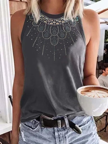 

Cold Shoulder Crew Neck Shirts & Tops, Deep gray, Tops