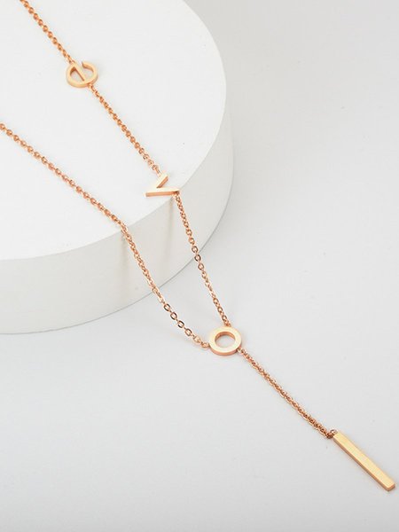 Casual Necklaces, Rose gold, Necklaces