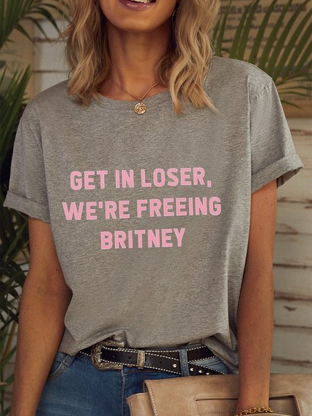 

Get In Loser We're Freeing Britney Shirts & Tops, Light gray, Hoodies&Sweatshirts