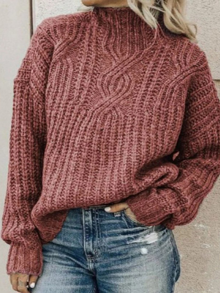 

a maglia Maniche Lunghe Maglione, Rosso, Sweater