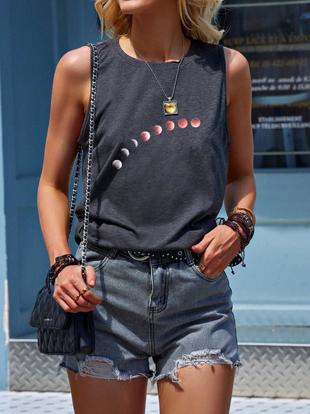 

Super Flower Blood Moon Tee, Deep gray, Tank Tops