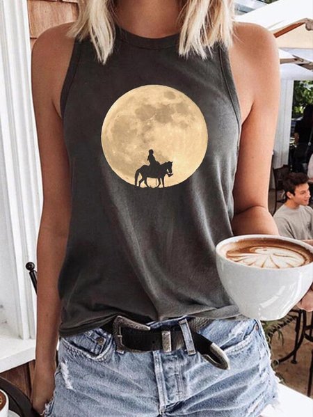 

Super Flower Blood Moon Tee, Black, Tank Tops
