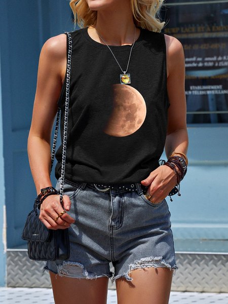 

Super Flower Blood Moon Tee, Black, Tank Tops