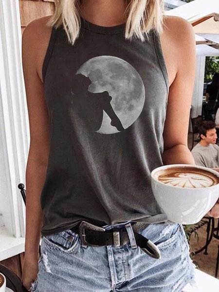 

Super Flower Blood Moon Tee, Black, Tank Tops