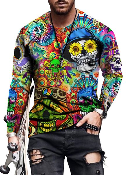 

Skull T-shirt, Orange, T-Shirts