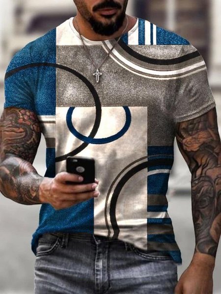 

Cotton Shirts & Tops, As picture, Men's t-shirts