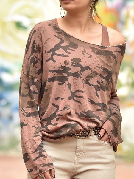 

Shift Long Sleeve Casual Camo Sweatshirt, Camel, Hoodies & Sweatshirts