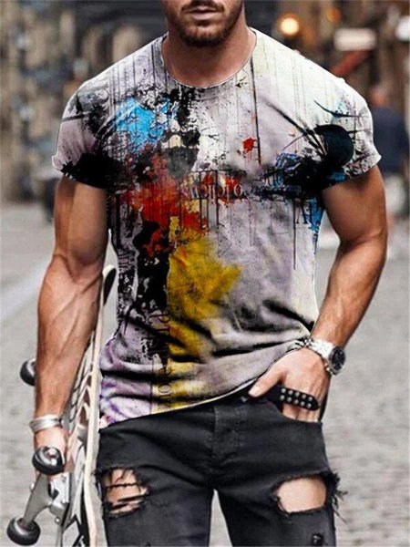 

Crew Neck Casual Shirts & Tops, Men's t-shirts