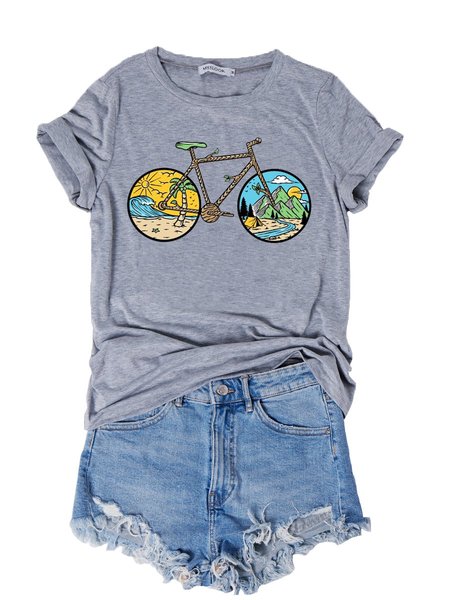

Beach Holiday Shirts & Tops, Gray, T-shirts