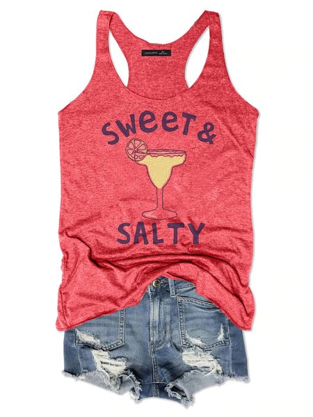 

Sweet Salty Casual Shirts & Tops, Red, Tank Tops