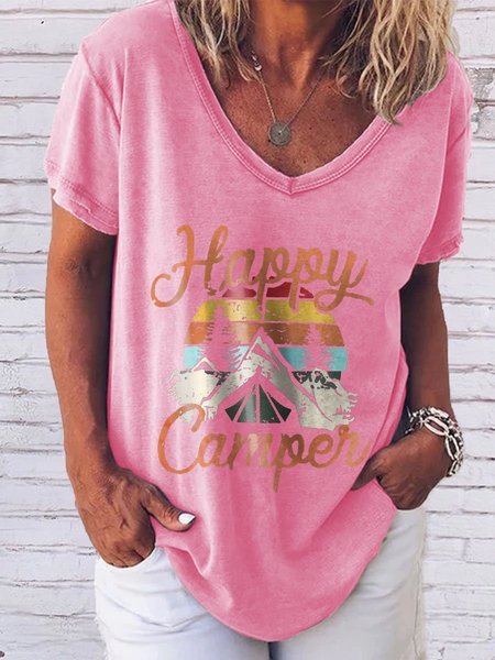 

Colorado Day Graphic Short Sleeve Loose Tee, Pink, T-shirts