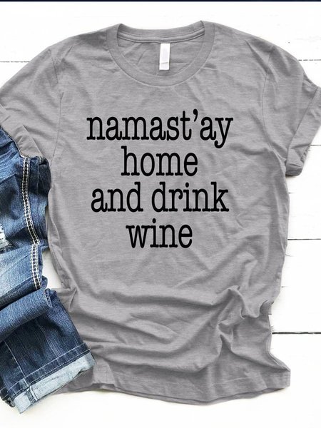 

Shift Short Sleeve Cotton-Blend Casual Shirts & Tops, Light gray, T-shirts