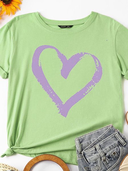 

Purple Heart Women’s Shift Short Sleeve Casual Shirts & Tops, Olive green, T-shirts