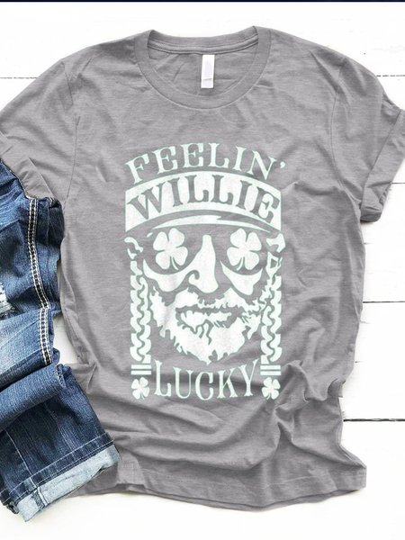 

FEELIN WILLIE LUCKY Shirts & Tops, Light gray, T-shirts