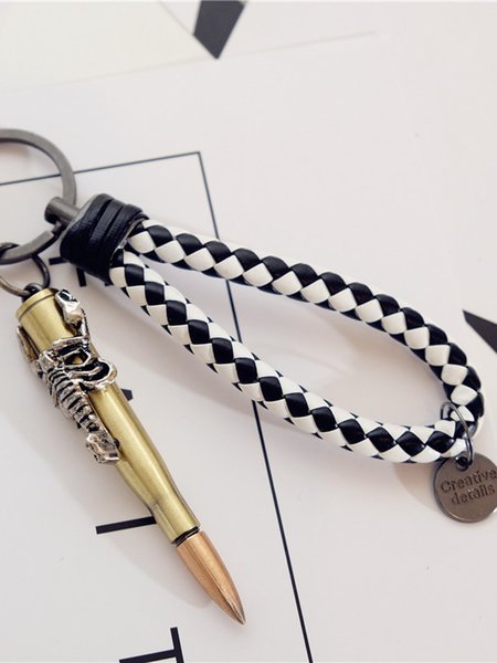 

Vintage Bronze Bullet Scorpion Keychain, Grid, Men Other Acc