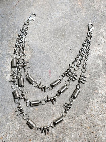 

Hip Hop Street Dance Punk Waist Chain Pants Chain, Silver, Accessories