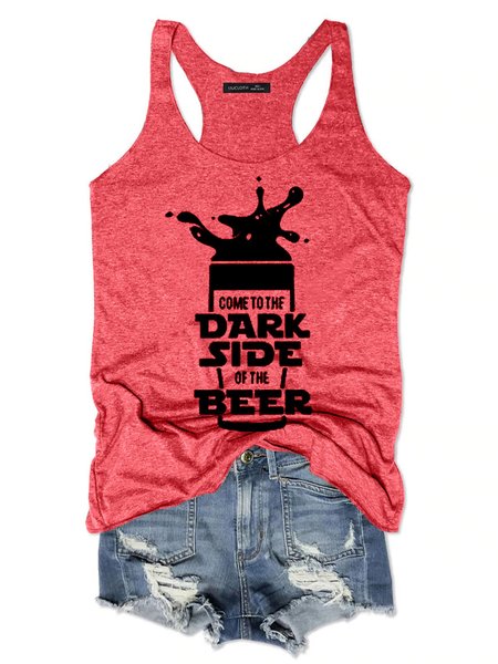 

Come To The Dark Side Of The Beer Tank Top, Rose red, Tank Tops