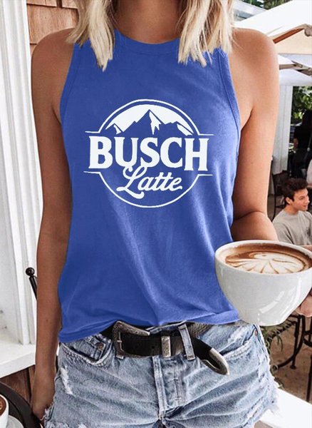 

Busch Latte Summer Women Tank Top, Light blue, Tank Tops