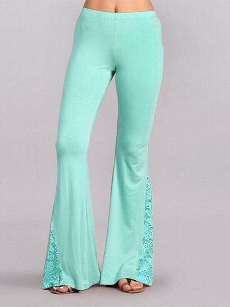 

Printed Cotton-Blend Casual Pants, Lake blue, Pants