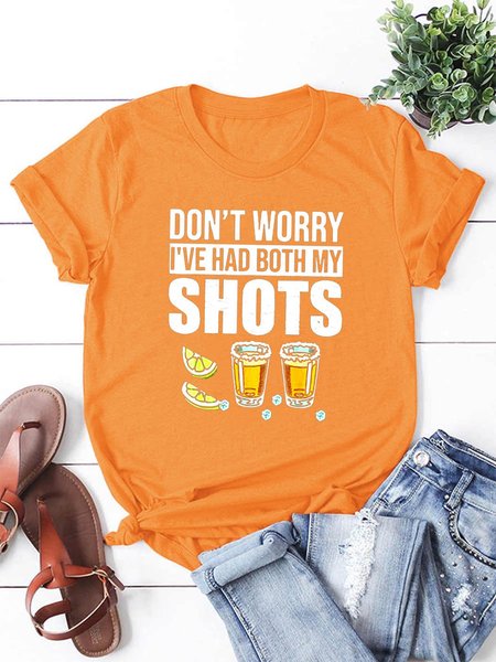 

Don’t worry I’ve had both my shots vaccination tequila T-shirt, Orange, T-shirts