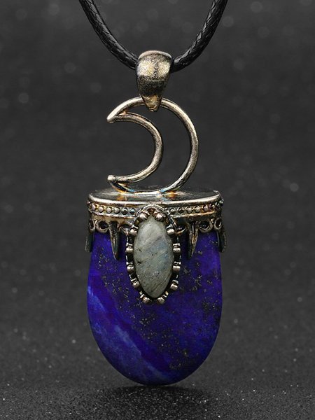 

Casual Holiday Chic Crystal Necklaces, Blue, Necklaces