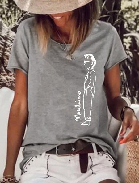 

Casual Short Sleeve Shirts & Tops, Gray, T-shirts