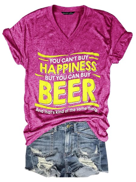 

You Can T Buy Happiness BUT You CAN Buy Beer Women Tshirt, Rose red, T-shirts