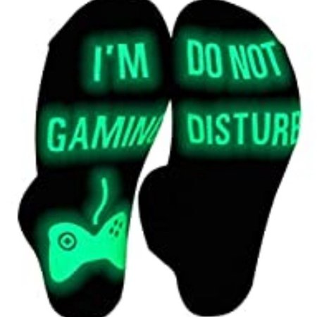

Unisex Casual Thermal Mid-Weight Hose Glows Socks, Black, Socks