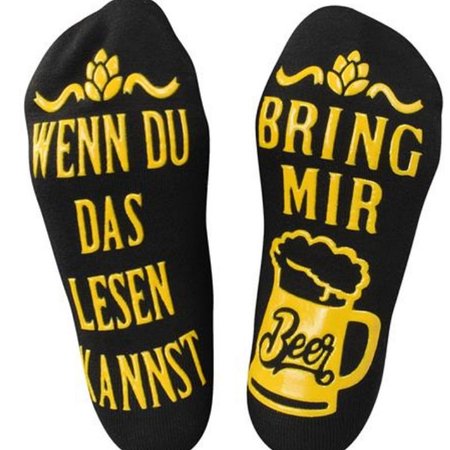 

Mid-Weight Casual Letter Socks, Black, Socks