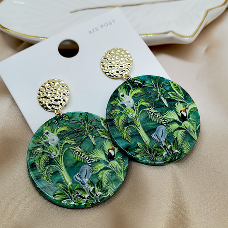 

Earrings, Green, Earrings