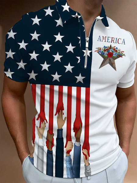 

Shirt Collar Shirts & Tops, White, Men's t-shirts
