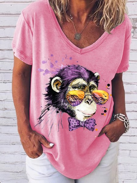 

Cool monkey T-shirt, Pink, T-shirts