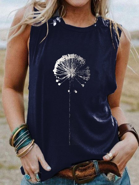 

Dandelion Casual Women Vests, Deep blue, Tank Tops