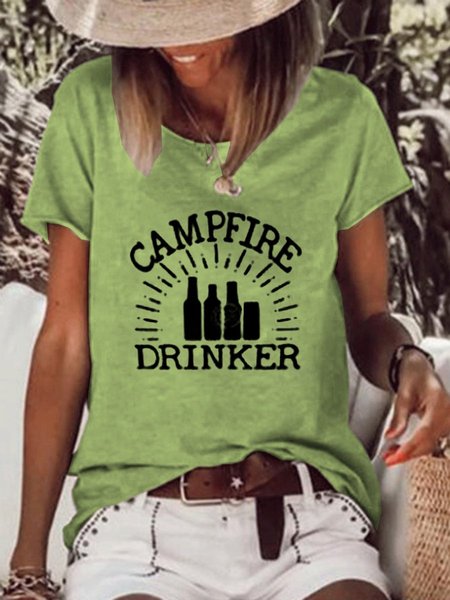 

Campfire Drinker Tee, Green, T-shirts