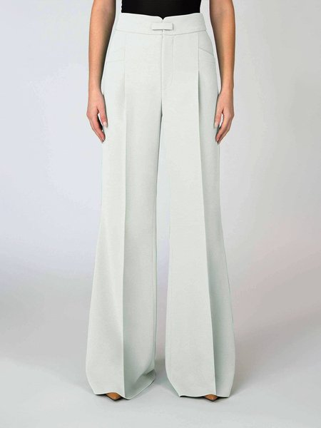 

Plain Shift Pants, White, Wide Leg Pants