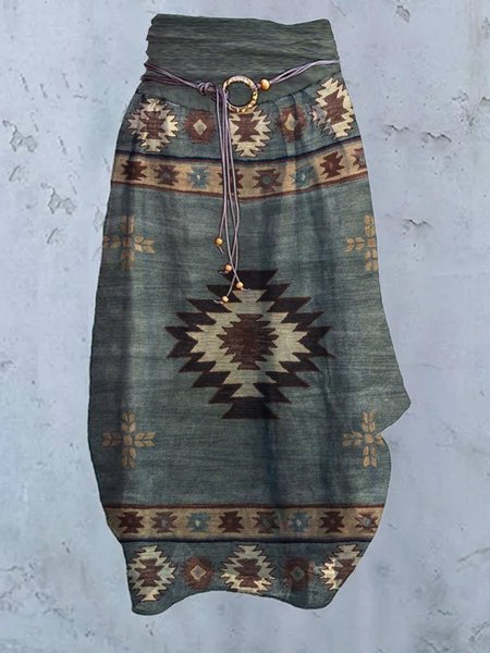 

Vintage Geometric Skirts, As picture, Skirts