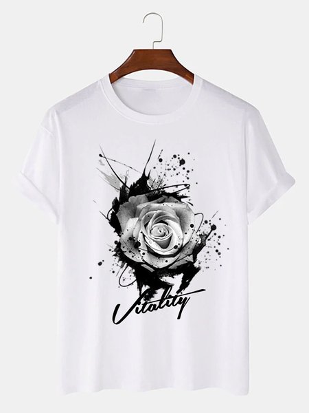 

Printed Shirts & Tops, White, Men's t-shirts