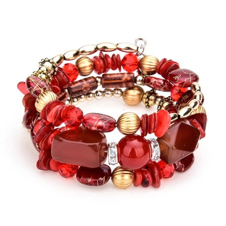 

Artificial crystal, agate stone versatile multi-layer exquisite bracelet, Color9, Bracelets