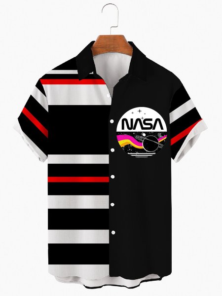 

Shirt Collar Shirts & Tops, Black, Men's Floral shirt
