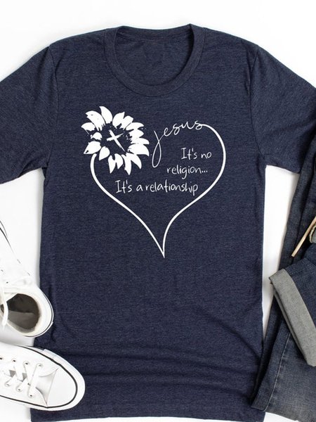 

Jesus It S No Religion It S A Relationship Women Shirt, Deep blue, T-shirts