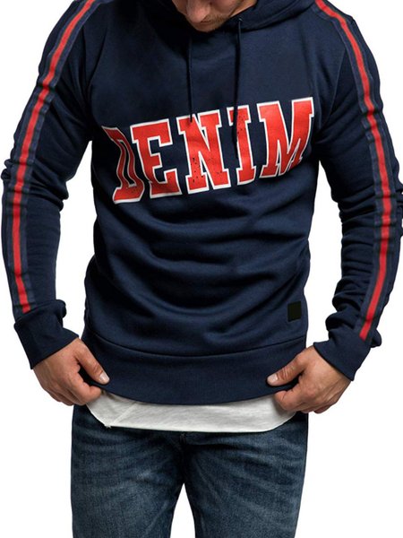 

Casual Hoodie Sweatshirt, Navyblue, Hoodies&Sweatshirts